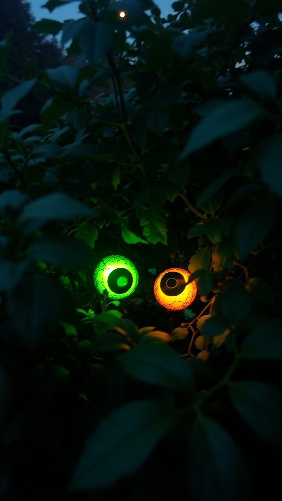 Glowing Bush Eyes Using LED Lights