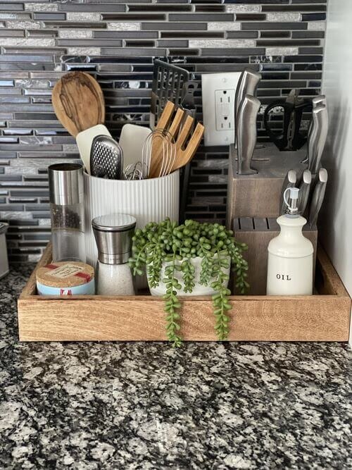 Keep the basics together on one tray