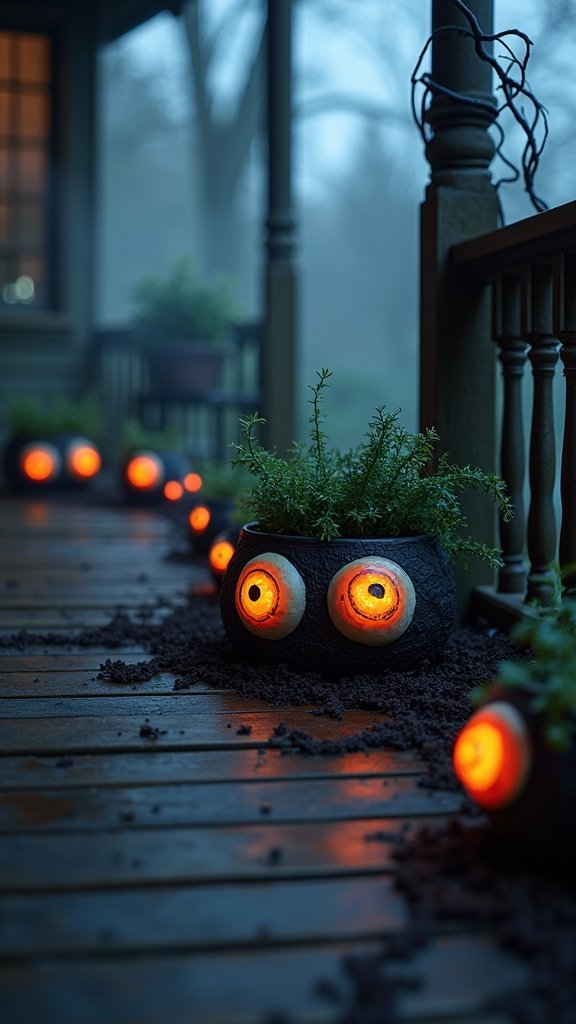 Monster Eye Planters for Your Porch