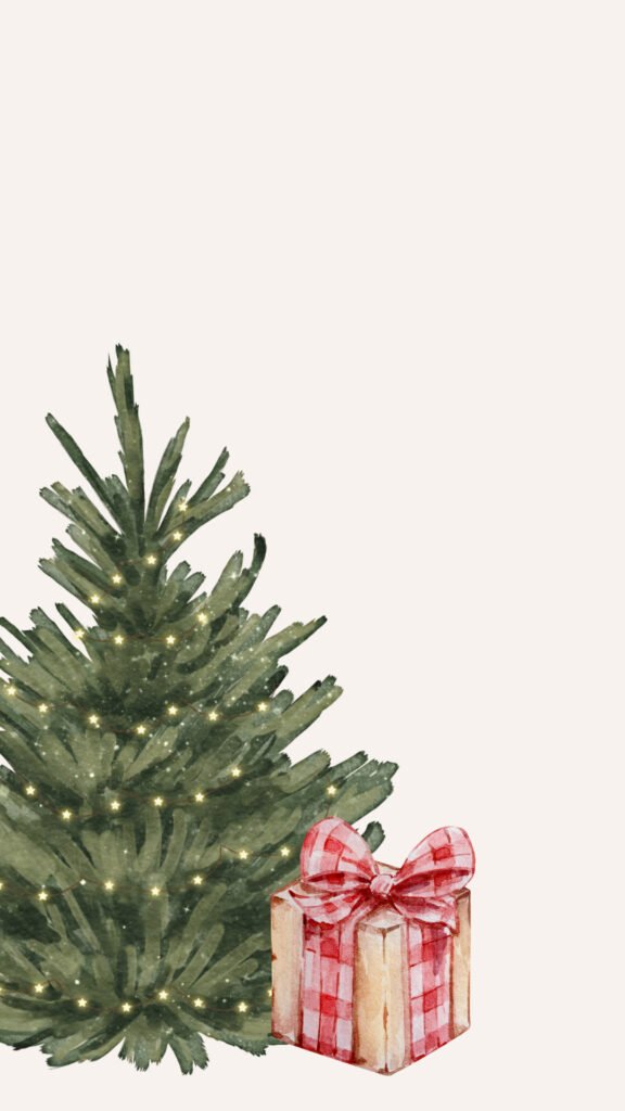 Twinkling Tree With Gift