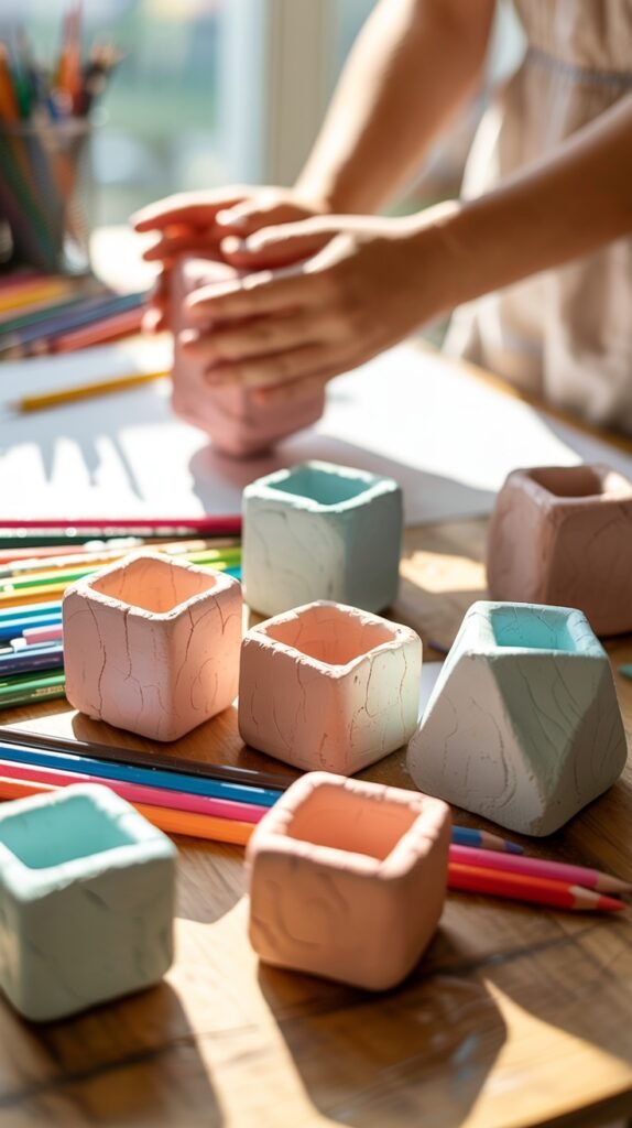 Geometric Pencil Holders