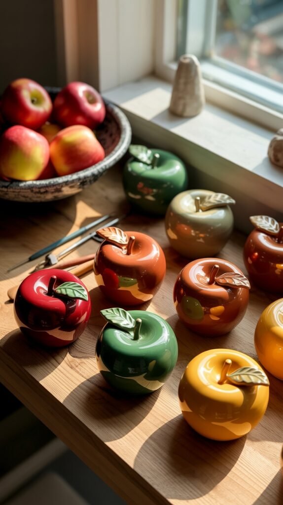 Apple Pinch Pots