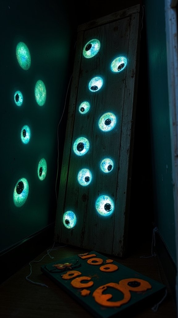 Eye-Covered Halloween Signs and Boo Boards