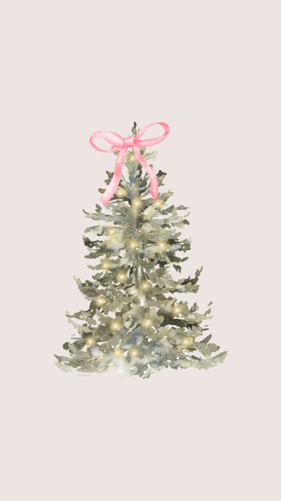 Pink Bow Christmas Tree