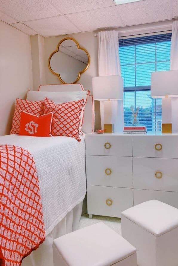 Preppy dorm bedding