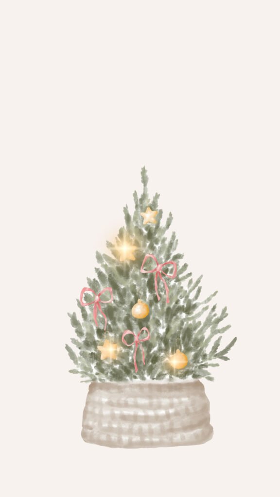 Minimalist Star Tree in a Basket