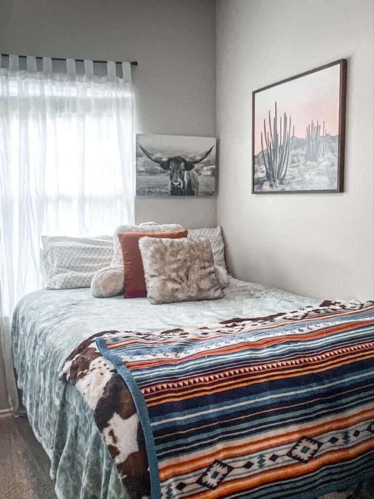 Boho western dorm room