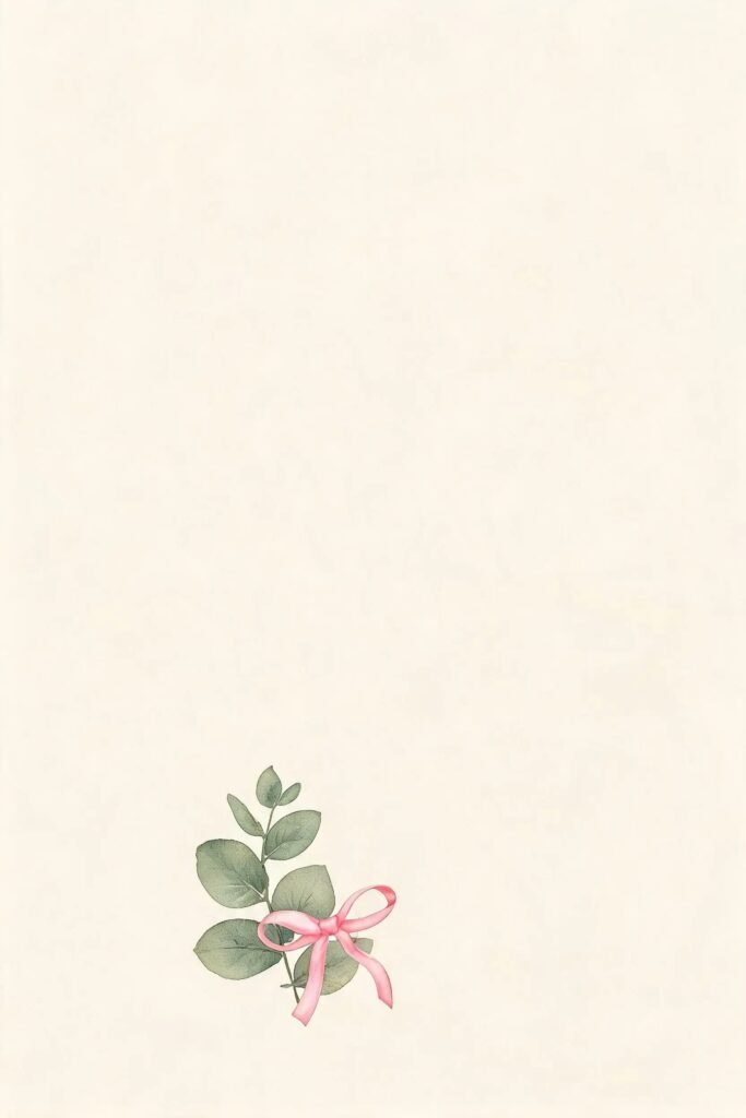 Eucalyptus Sprig on Cream Paper