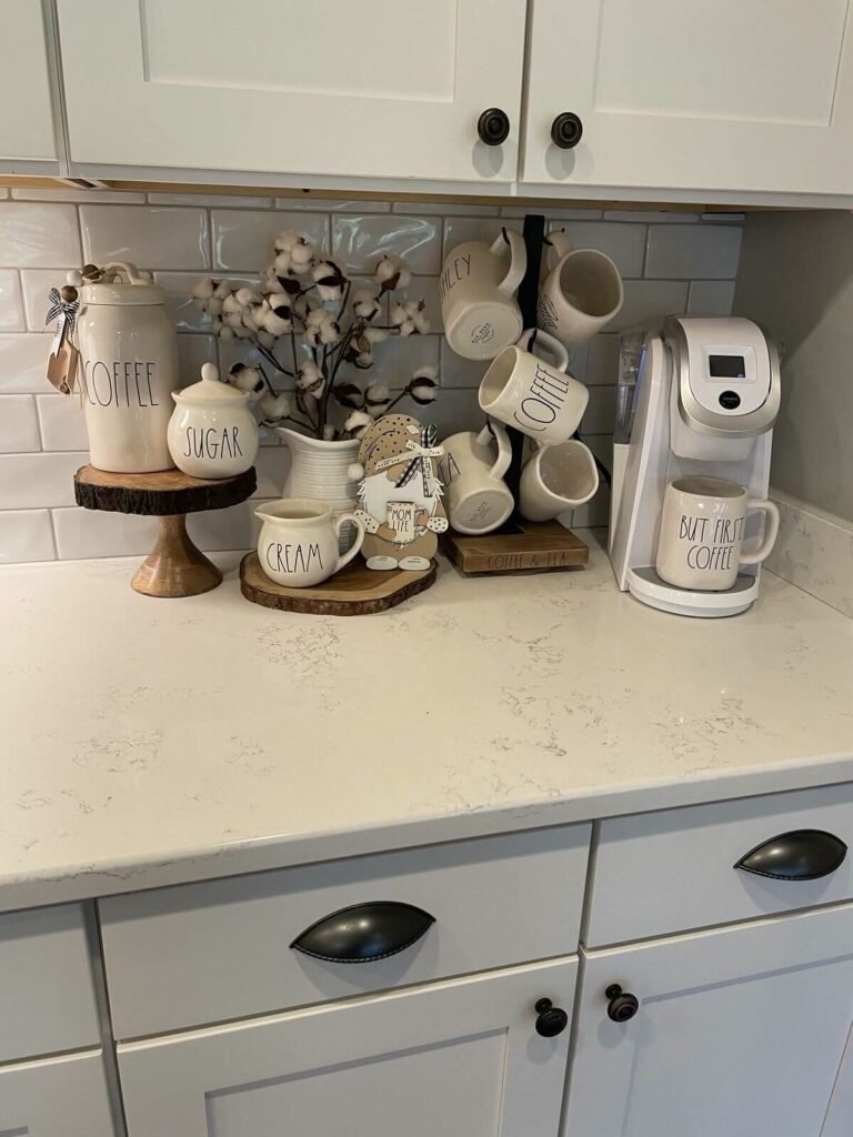 Make the coffee nook part of the decor