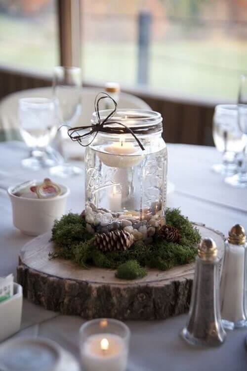 Floating candle centerpiece