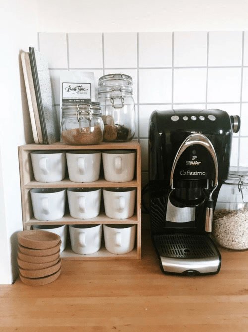 Perfectly packed coffee nook