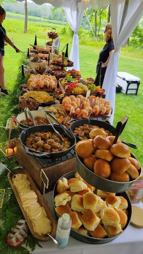 Big barbecue station