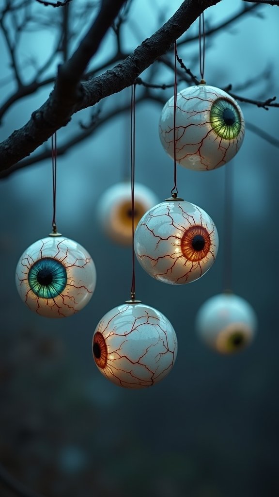 Floating Eyeball Ornaments for Trees