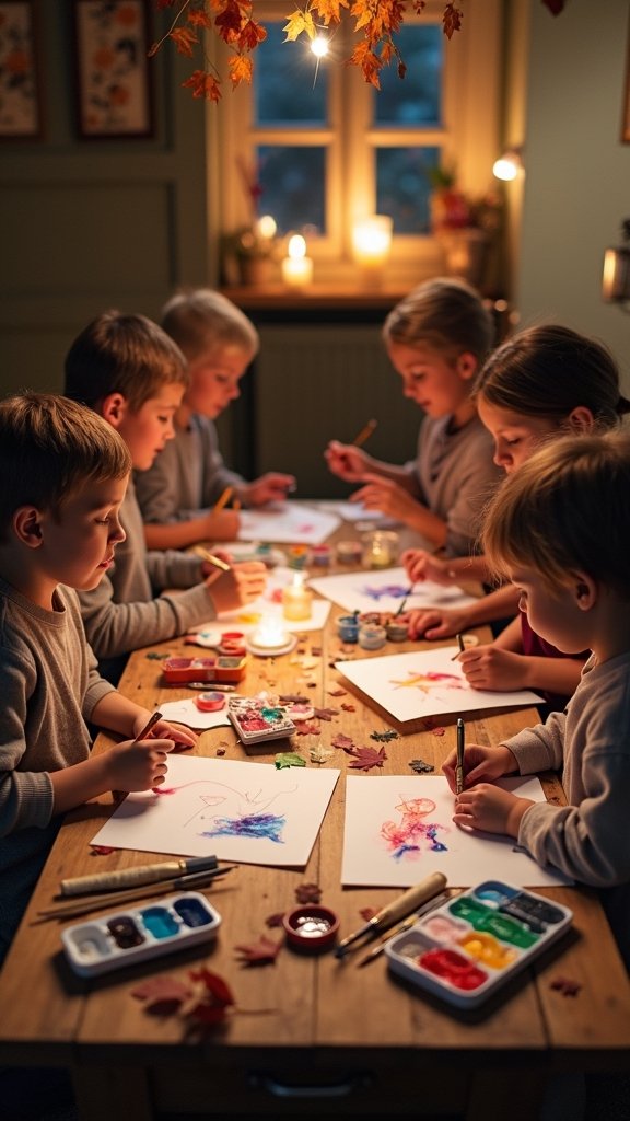 Hidden Ghost Watercolor Paintings