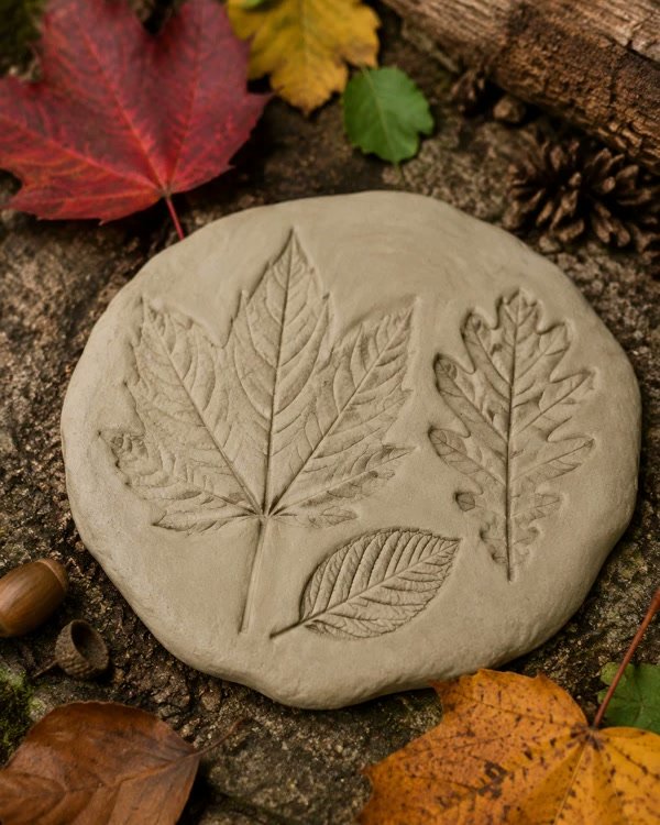 Leaf Imprint Clay Keepsake