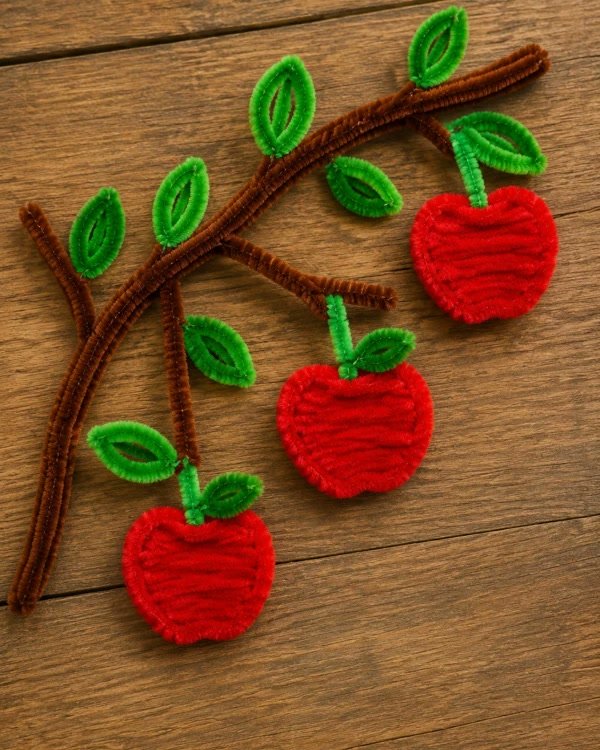 Apple branch ornament with bright fruit