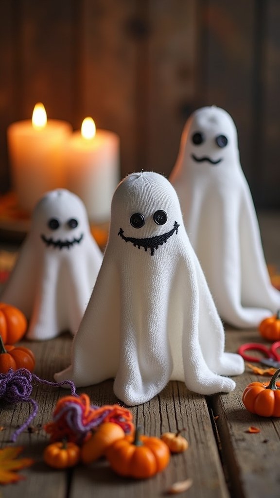 Sock Ghosts for Spooky Fun