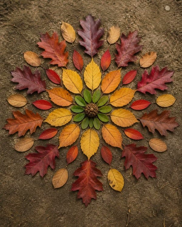 Radiant Leaf Mandala
